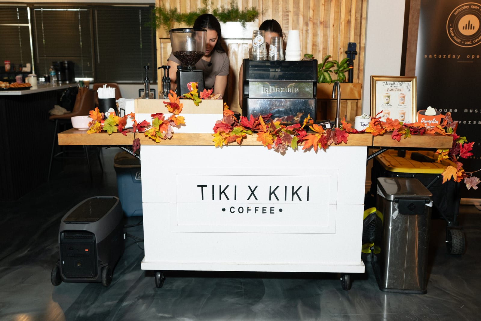 The Tiki x Kiki coffee cart