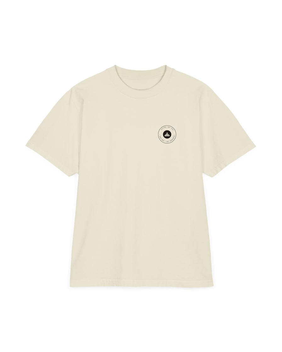 The Cassette Tee, Cream, front