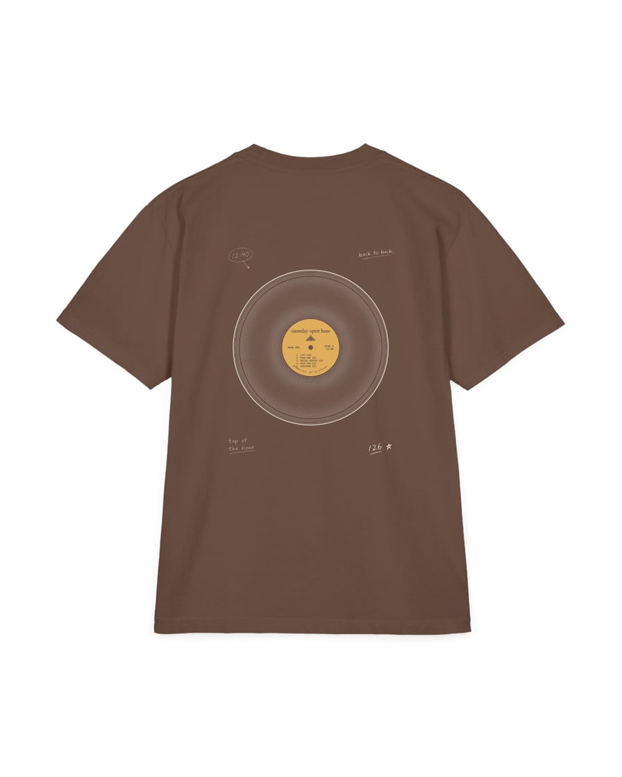 The Record Tee, Espresso, back
